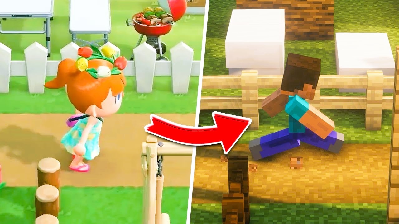 Minecraft vs. Animal Crossing